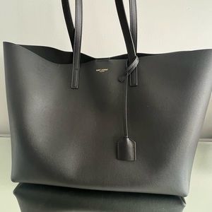 Saint Laurent Shopping Large East West Tote, Black, BRAND NEW